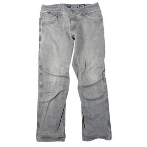 Kuhl Rydr Gray Vintage Patina Dye Hiking Work Pants Mens 36x32 Articulated Knee
